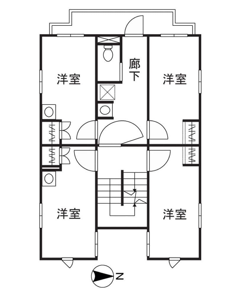 ドールマウス ハウス 間取り図 2-4階